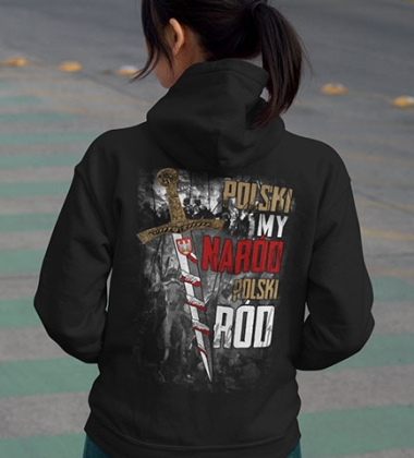 Damska bluza z kapturem POLSKA PIASTOWSKA